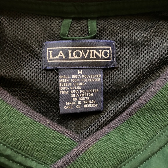 LA Loving Vintage Up North Michigan Green Windbreaker Crewneck - Picture 3 of 5